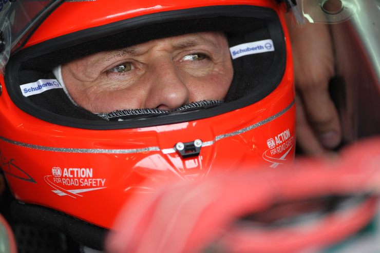La saluta di Schumacher stupisce: non era mai successo