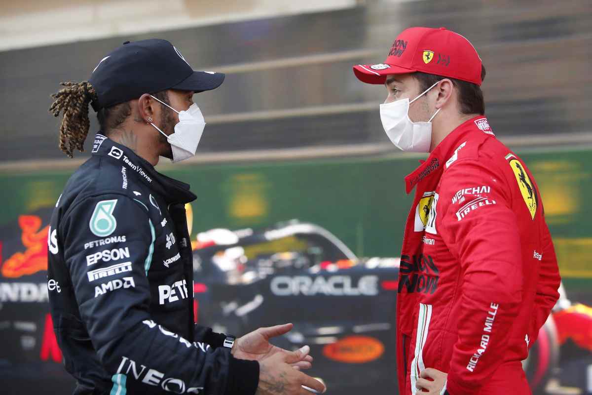 Rapporto Hamilton Leclerc Ferrari