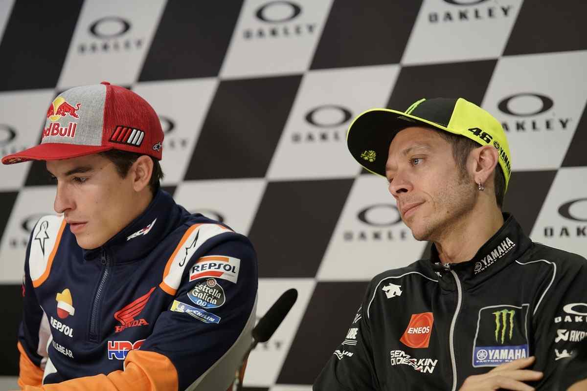 Valentino Rossi e Marc Marquez insieme: pazzesco in MotoGP