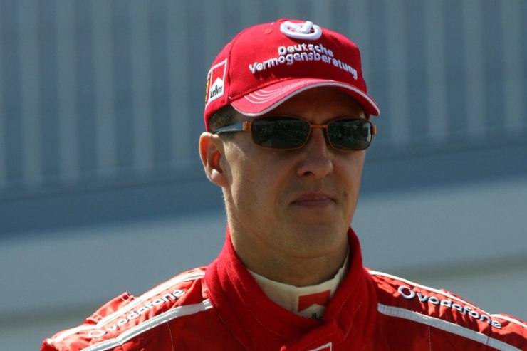 In pista con Michael Schumacher: immagini da brividi