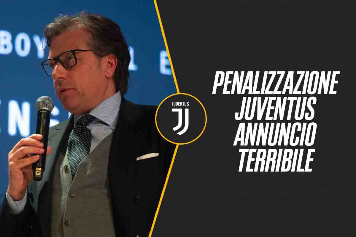 Penalizzazione Juventus, annuncio tremendo