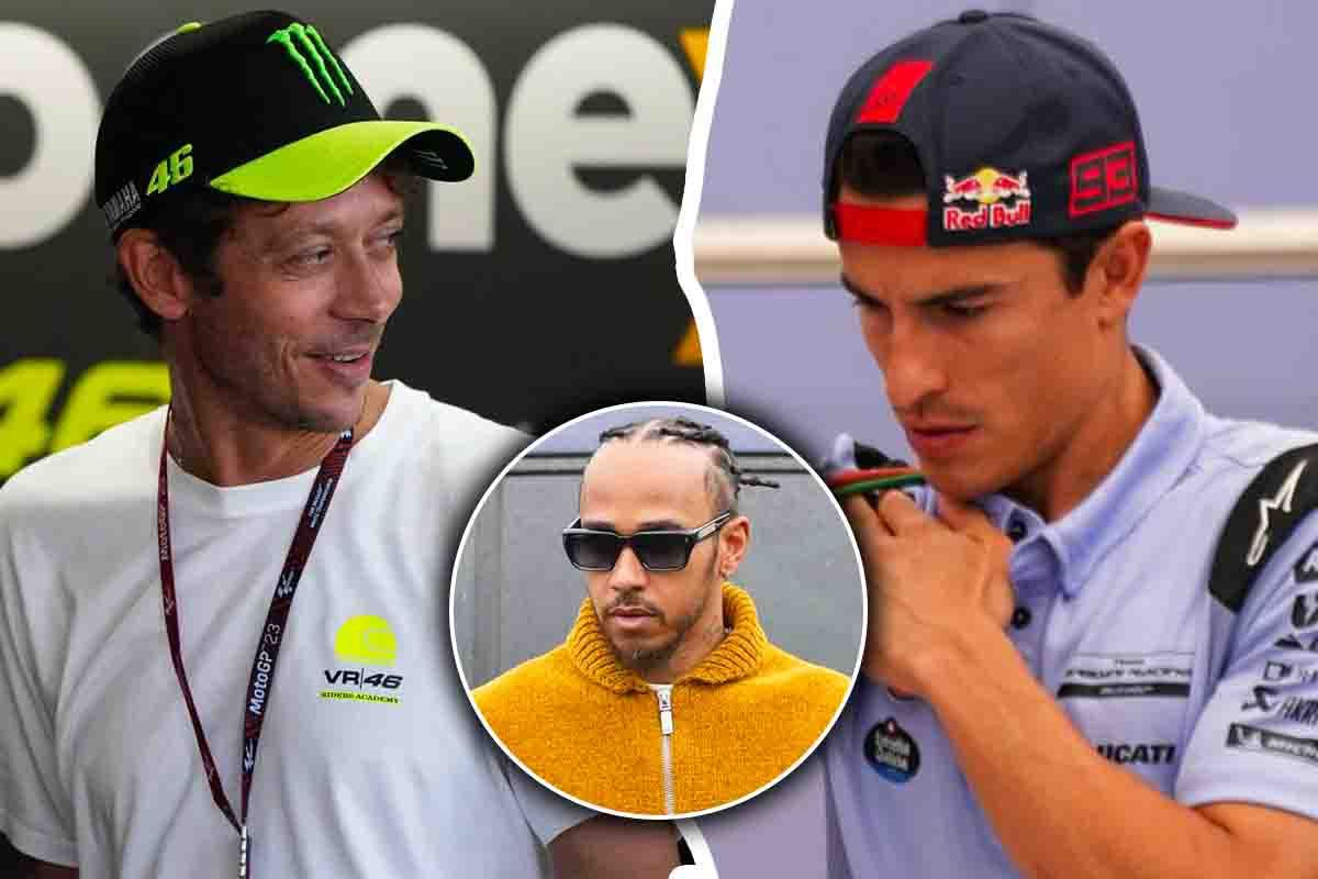 Hamilton, intromissione tra Rossi e Marquez: cosa sta succedendo