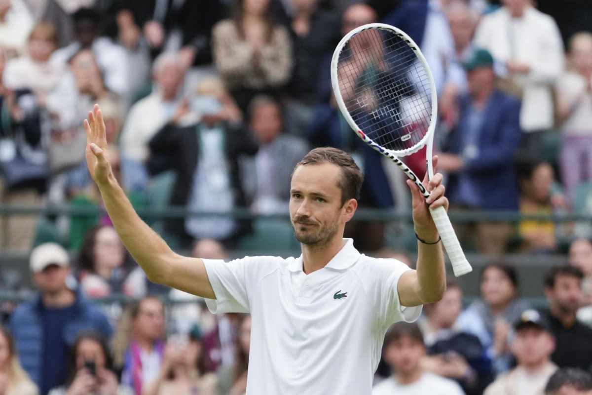 Medvedev Sinner dove vedere match Wimbledon