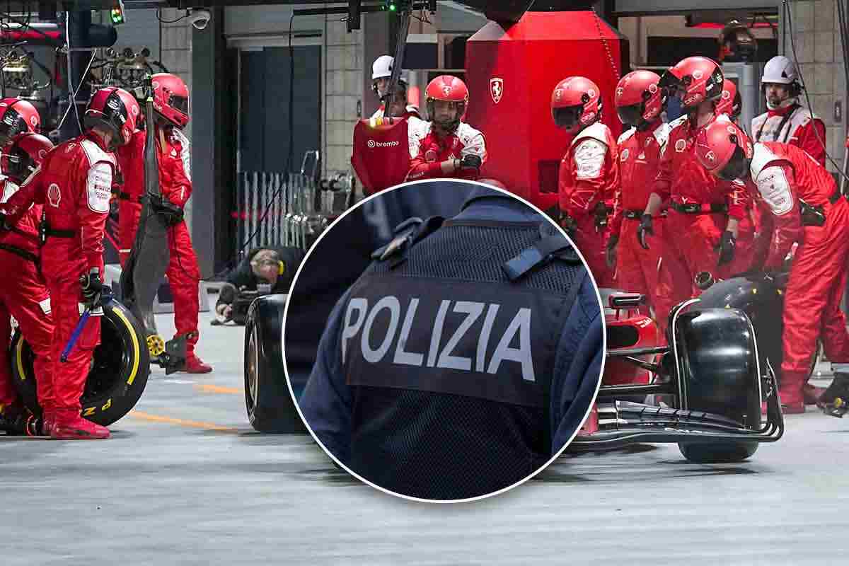 Formula 1: visita della polizia nei box