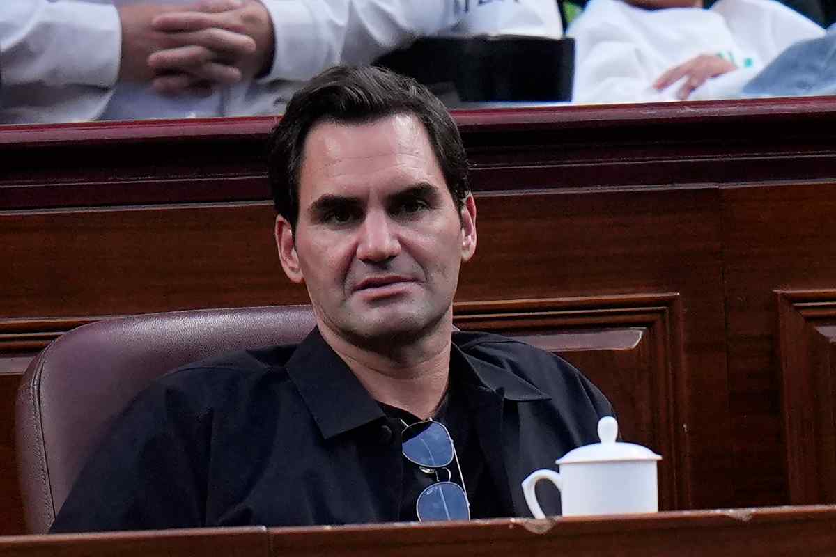 Federer sugli spalti