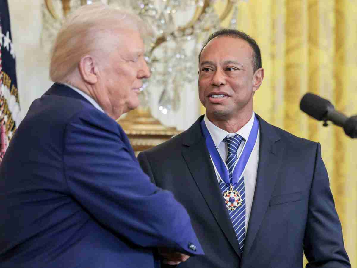 Tiger Woods con Donald Trump