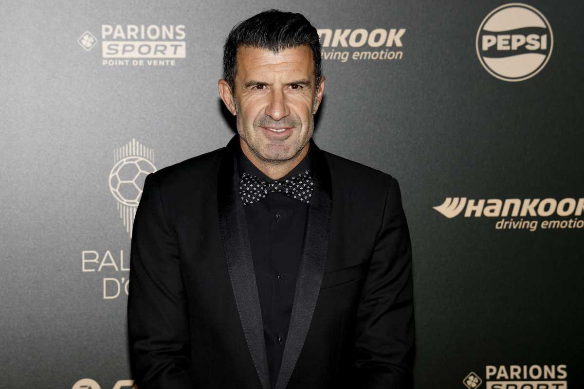 Luis Figo alla cerimonia del Pallone d'Oro