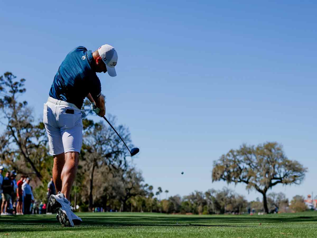 golfista nel campo pratica del The Players